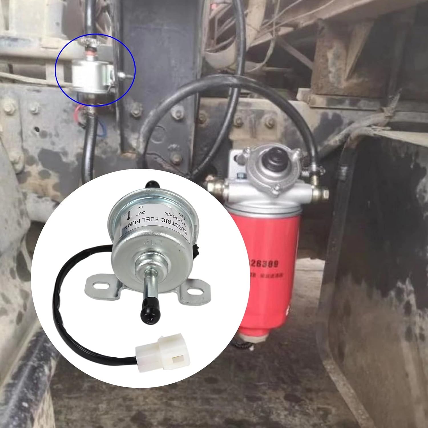 Bomba de combustible eléctrica diésel para Kubota BX2350 M108 RC601-51352 RC601-51350.