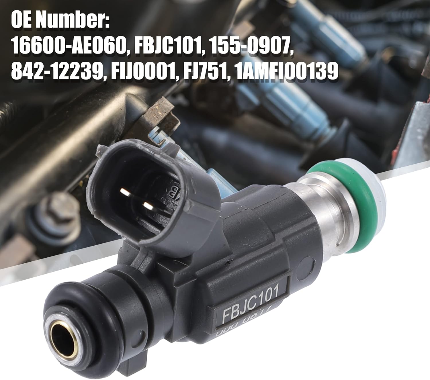 X AUTOHAUX 6 inyectores de combustible 16600-AE060 FBJC101 para Nissan Altima 2002-2005 para Nissan Maxima 2002-2003 para Nissan Murano 2003 3.5L