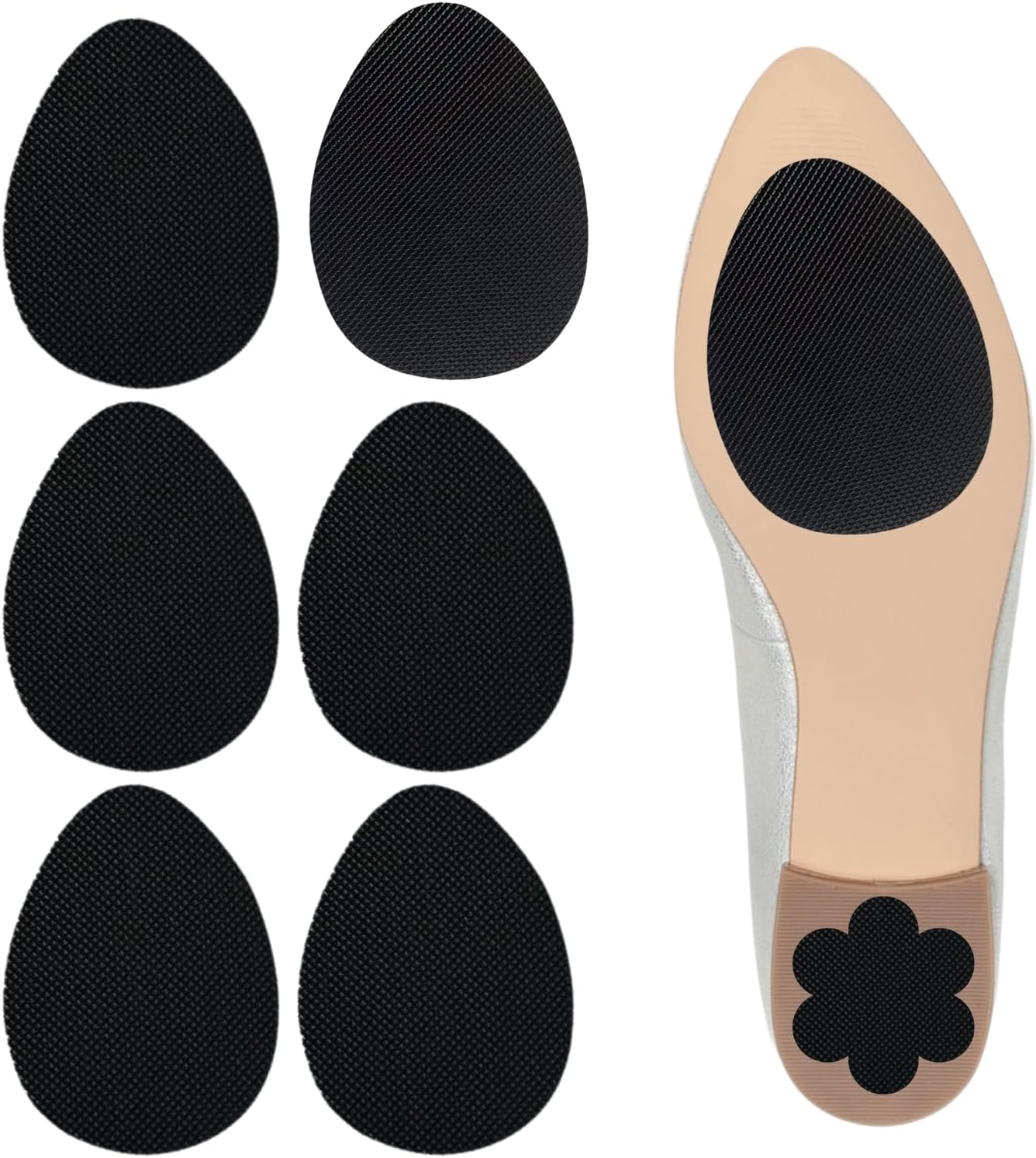 Almohadillas antideslizantes para zapatos, protectores de suela de zapatos para la parte inferior de los zapatos, 6 suelas antideslizantes para