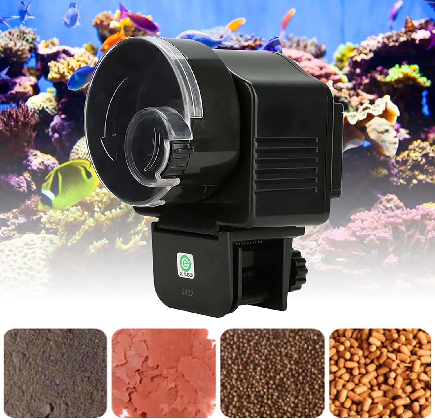 TOPINCN Alimentador automático para peces, temporizador automático para acuario, dispensador de alimentos para peces para acuario o peces