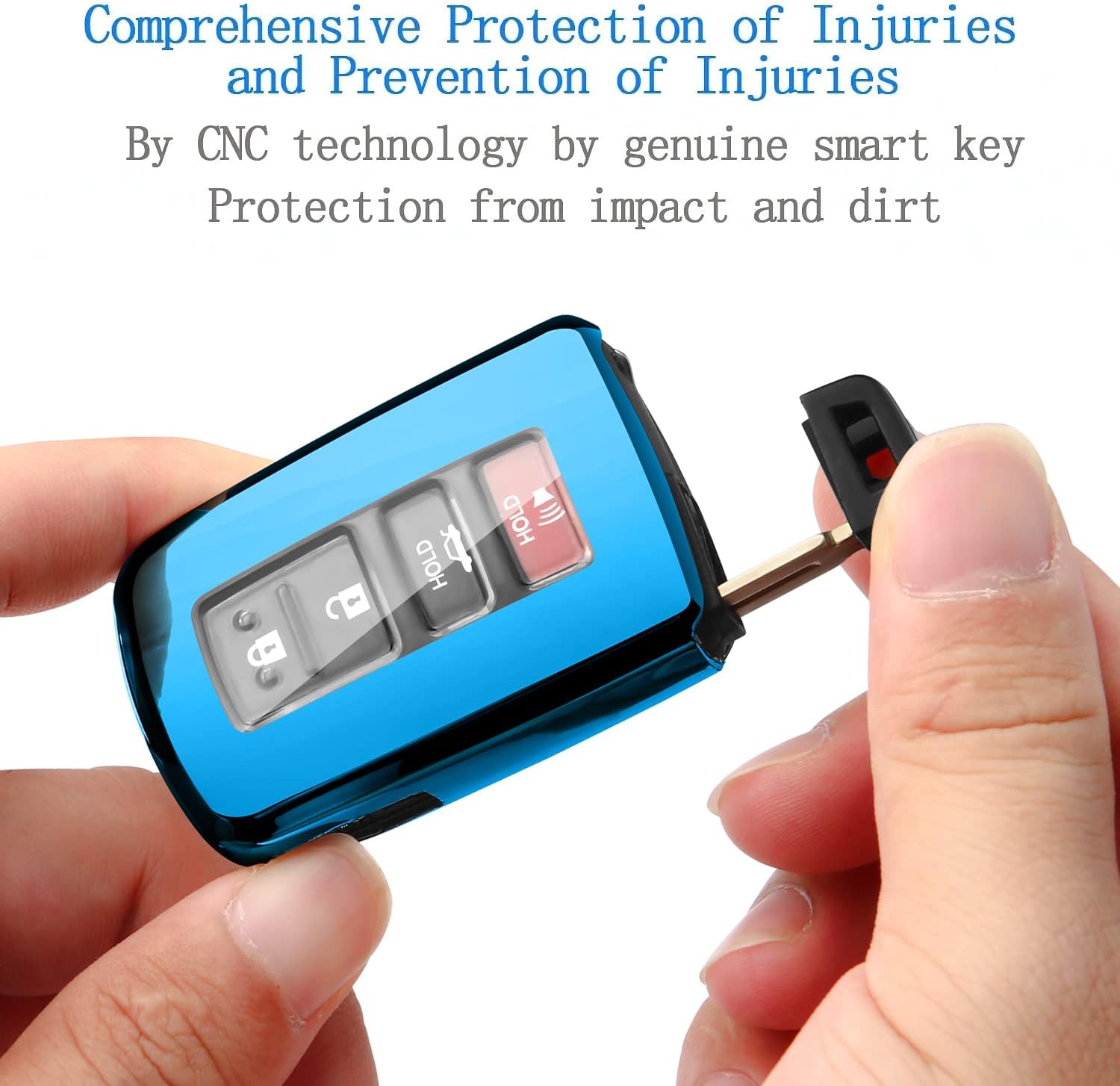 Tukellen Funda protectora especial de TPU suave para llavero Toyota, compatible con Tundra Tocoma Sequoia 4Runner Highlander RAV4 Camry Corolla