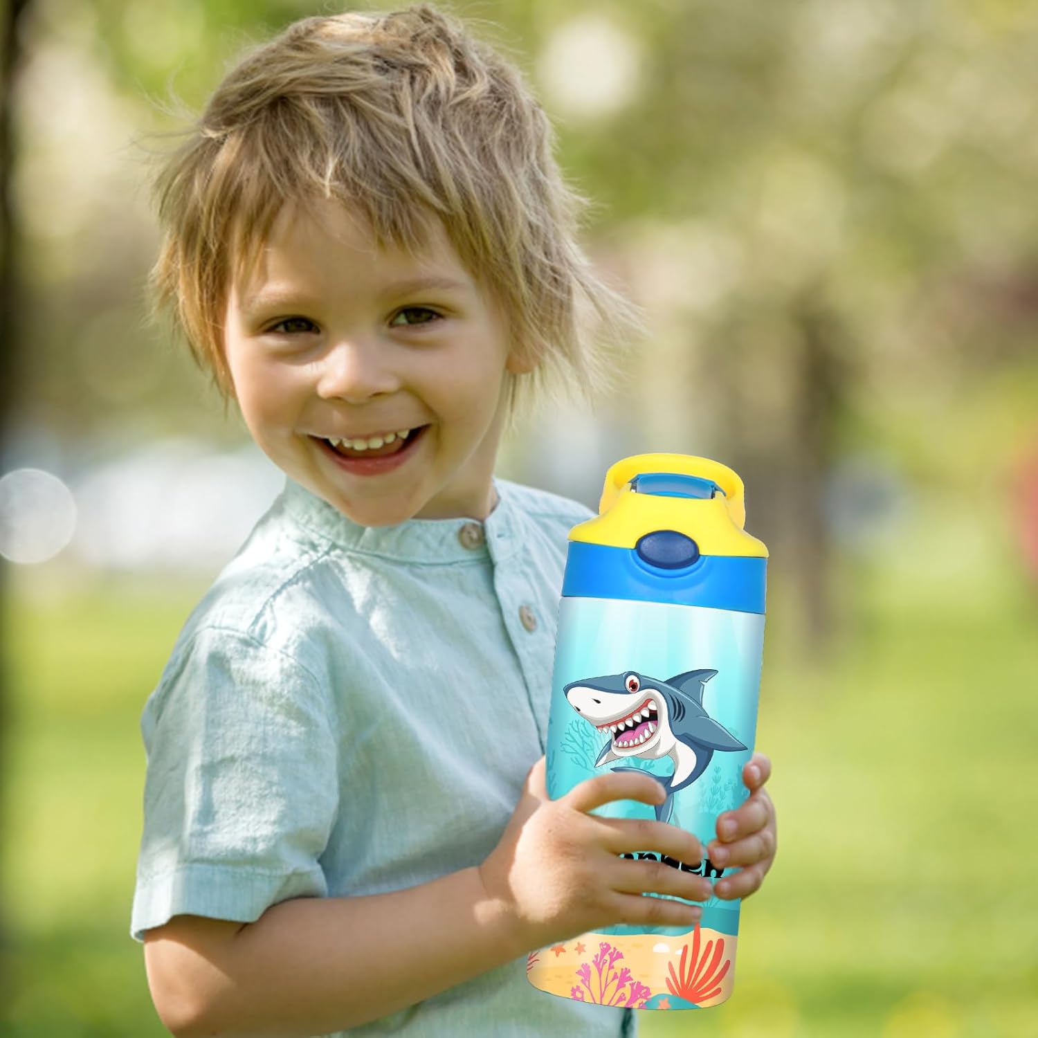 Botellas de agua personalizadas para niños, botellas de agua personalizadas de 20 onzas con nombre para niñas y niños, tazas aisladas personalizadas