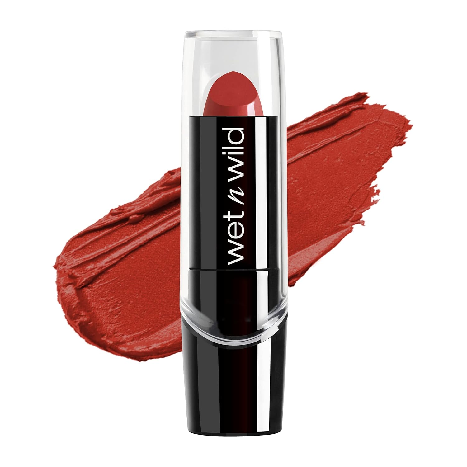 Wet N Wild – Lápiz labial con acabado sedoso, rojo agudo, 0.13 onzas