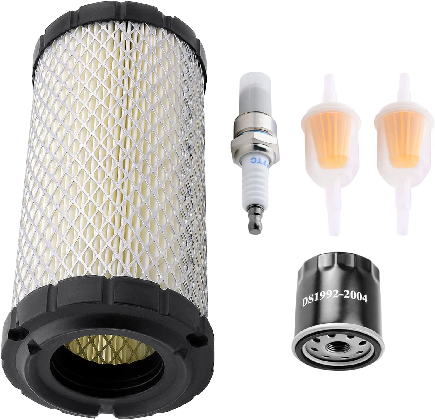 Roykaw Club Car – Kit de afinación para modelos de carrito de golf de gas Precedent 2004 en adelante con motor FE350 Kawasaki, incluye bujía, filtro
