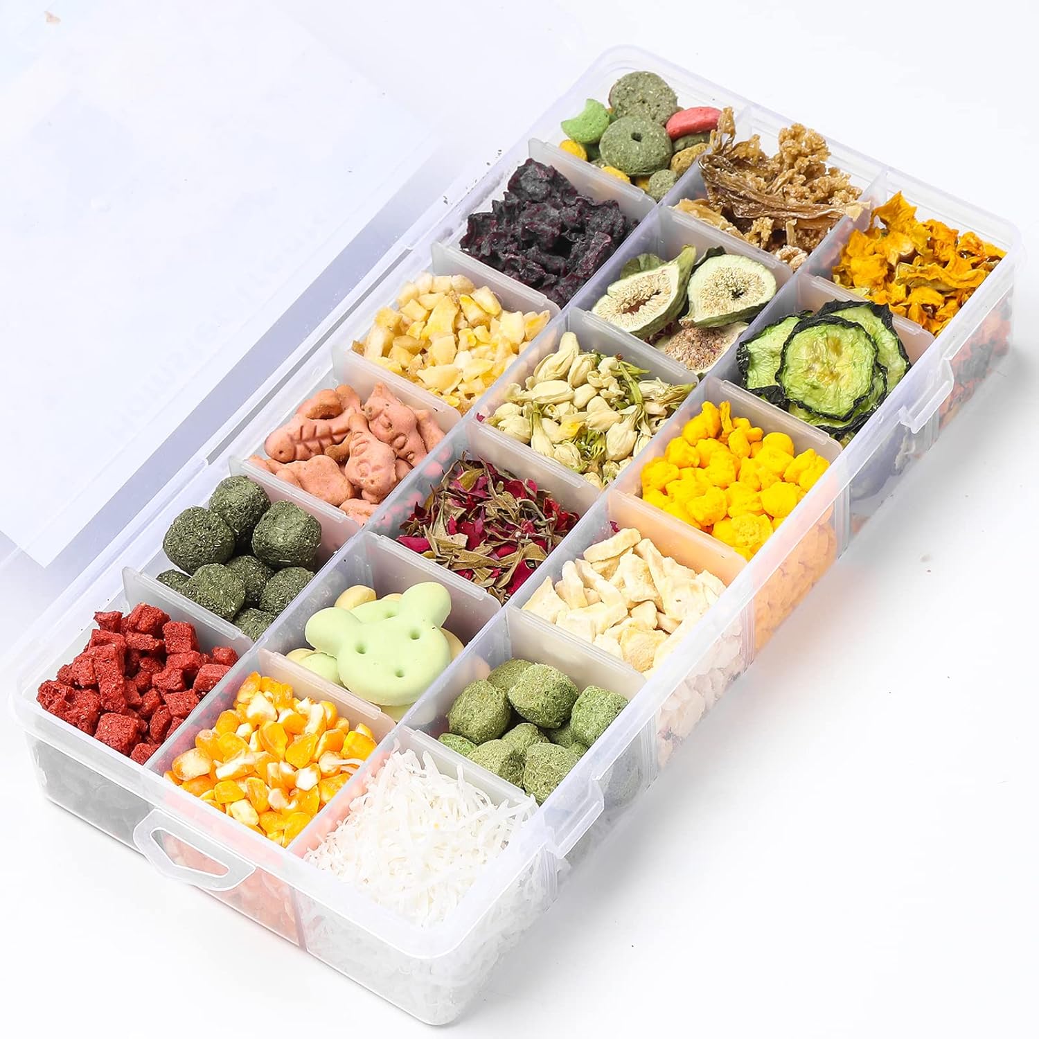 Juguetes de dentición de conejo, ropa de cama de jaula de hámster, decoración de nido de chinchilla, golosinas para la dentición (18-L)