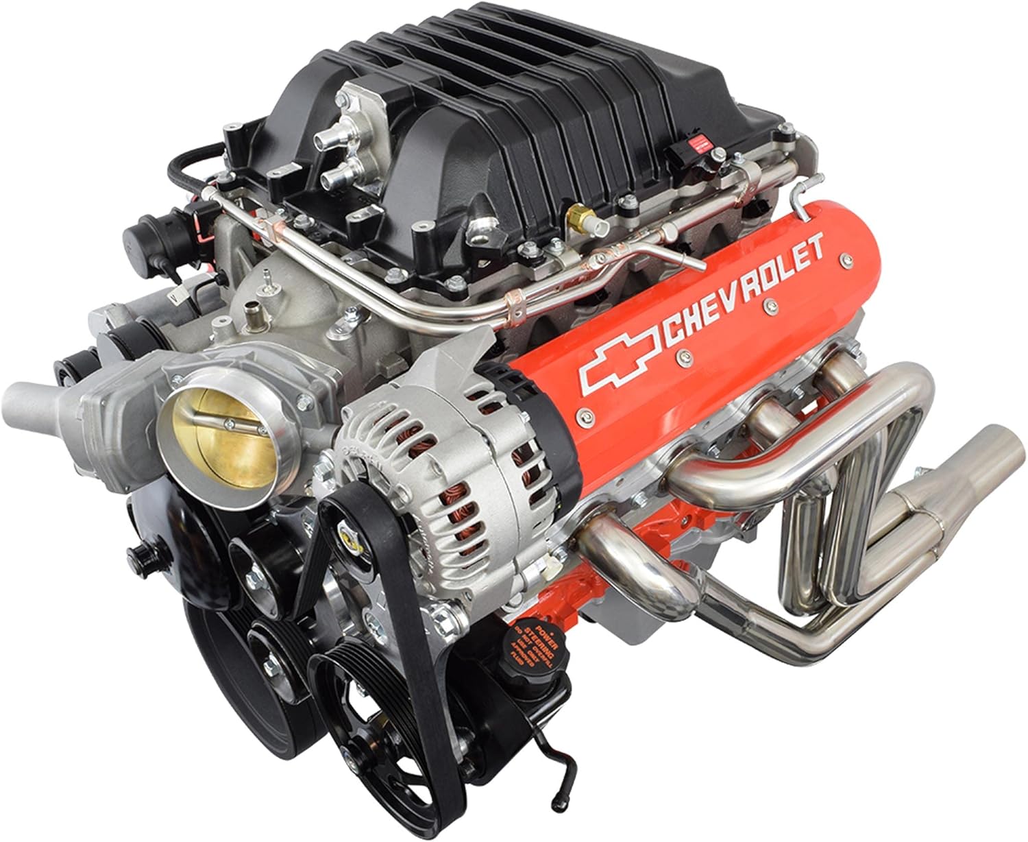 ICT Billet LS Truck LSA Supercharger Swap 6 Rib Alternador y Kit de soporte de dirección asistida 551787A-3