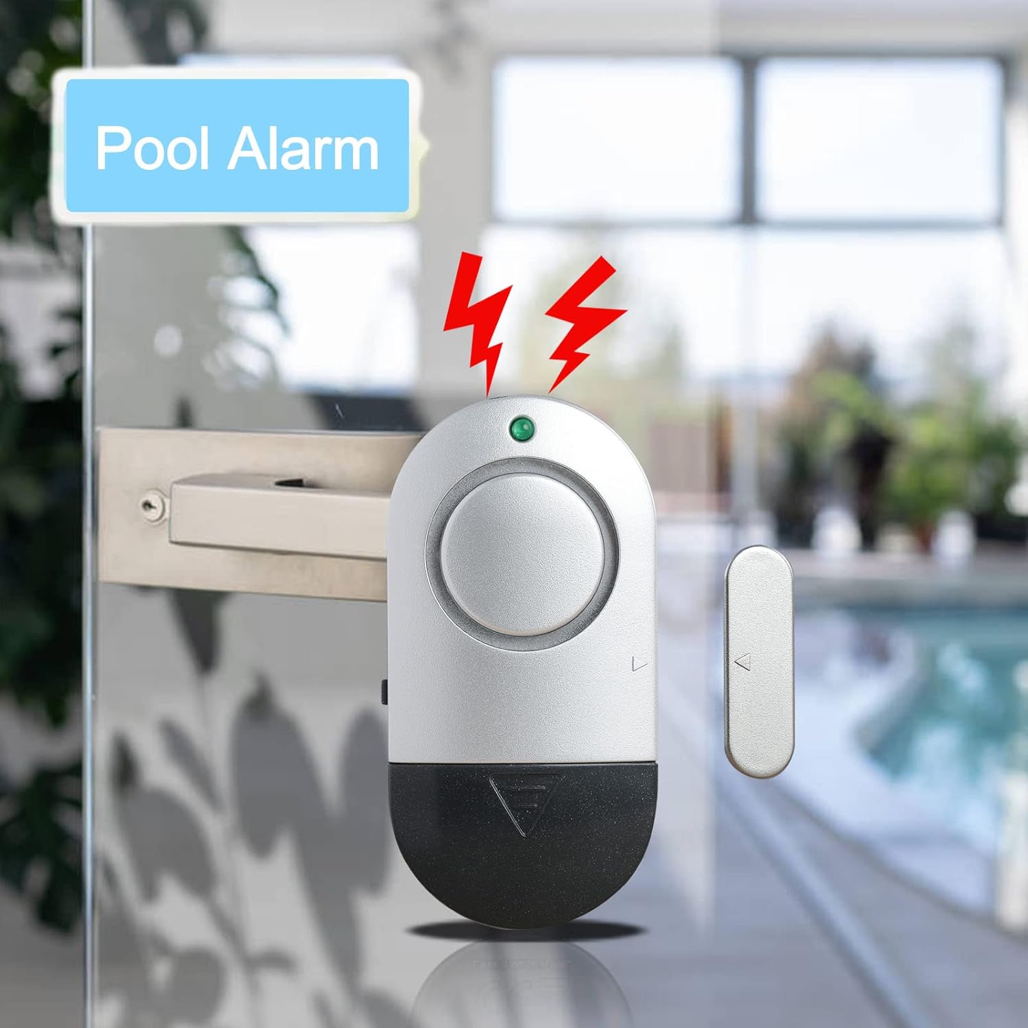Sensores de alarma para ventana, alarmas de puerta para seguridad del hogar ruidosas, 120 dB para ventana de piscina y puerta, alarmas para