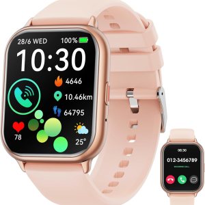 Smart Watch for Men Women Android Phones iOS(AnswerMake Calls), 1.85″ Fitness Tracker Watch Smartwatch with Heart Rate Sleep Monitor, IP68 Smart Watch for Men Women Android Phones iOS(AnswerMake Calls), 1.85″ Fitness Tracker Watch Smartwatch with Heart Rate Sleep Monitor, IP68