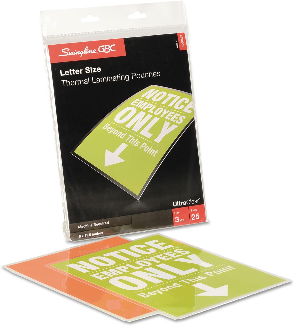 Gen Bindng – Bolsas de laminación Heatseal de 3 mil, 9 x 11-12, paquete de 25 unidades