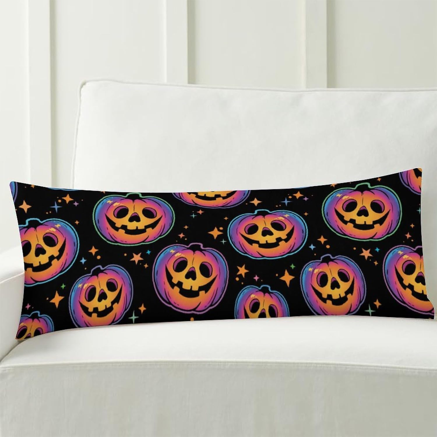 Cool Haloween Pumpkins – Funda de almohada corporal de 20 x 54 pulgadas con cremallera, funda de almohada corporal única, funda de almohada