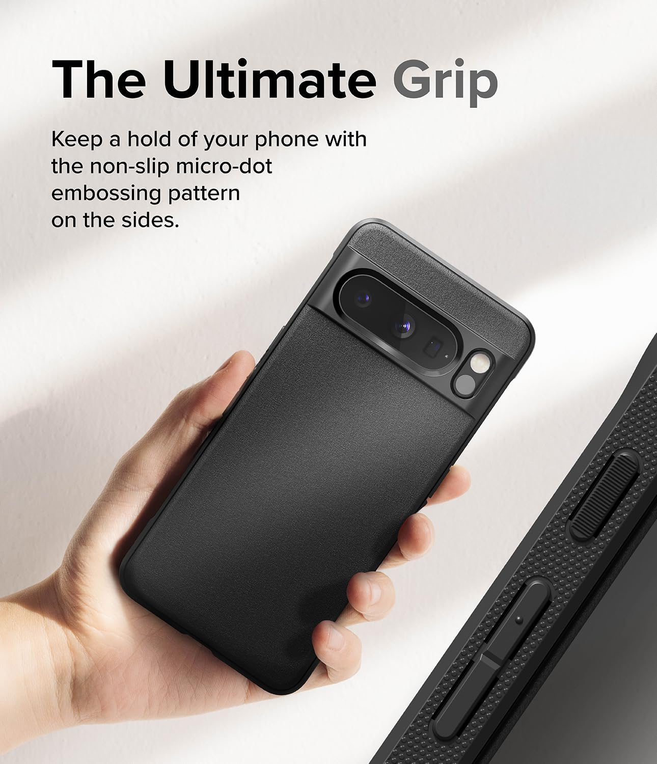 Ringke Onyx Se siente bien en la mano Compatible con Google Pixel 8 Pro, tecnología antihuellas que evita manchas grasas, agarre mejorado
