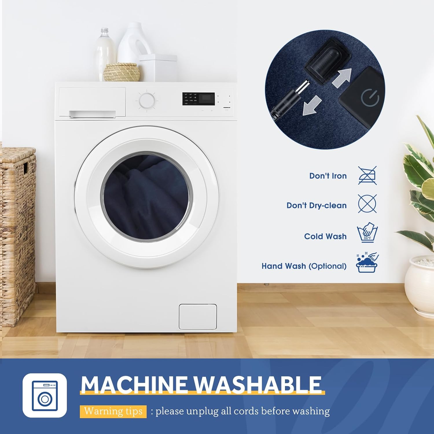 Sealy Manta térmica para automóvil de 12 voltios con 2 puertos de salida USB, 3 niveles de calefacción y apagado automático de 4 horas, manta