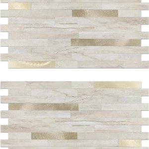 KASARO 20 hojas de azulejos adhesivos de PVC para pared de cocina, azulejos de mosaico adhesivos de PVC con rayas adornadas vintage de metal, KASARO 20 hojas de azulejos adhesivos de PVC para pared de cocina, azulejos de mosaico adhesivos de PVC con rayas adornadas vintage de metal,