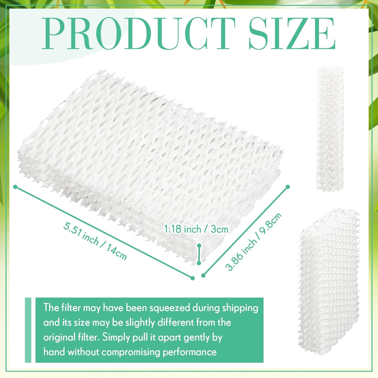 Timgle Filtro humidificador de repuesto compatible con Relion WF813 RCM-832 ProCare PCWF-813 PCCM-840 EQWF-813 Reemplazo de fábrica Humidificadores