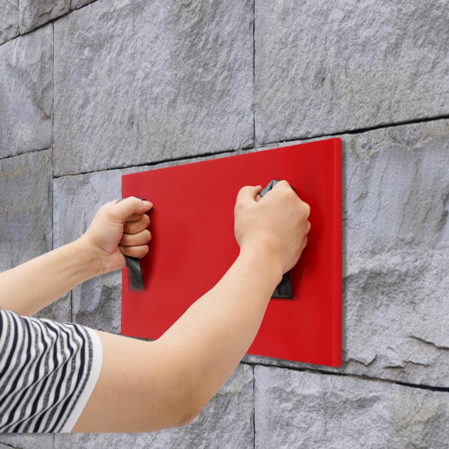 CNCEST Sello de hormigón de poliuretano, textura de pizarra realista, sin costuras, tapete de sellado de cemento para pared, pisos, sellos de
