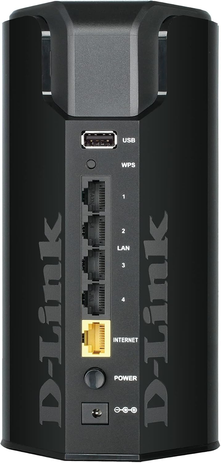 D-Link Enrutador Gigabit de banda dual de banda dual habilitado para aplicaciones de 1750 Mbps con haz inteligente de CA inalámbrica de 1750 Mbps