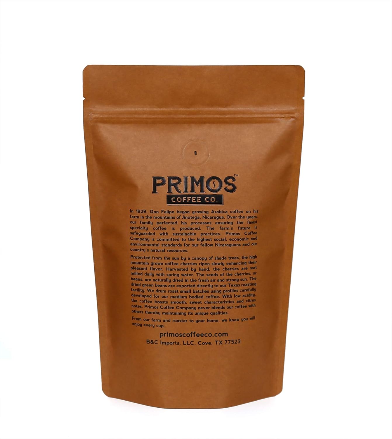 French Press – Café especial, molido grueso, Primos Coffee Co (tostado oscuro, 12 onzas)