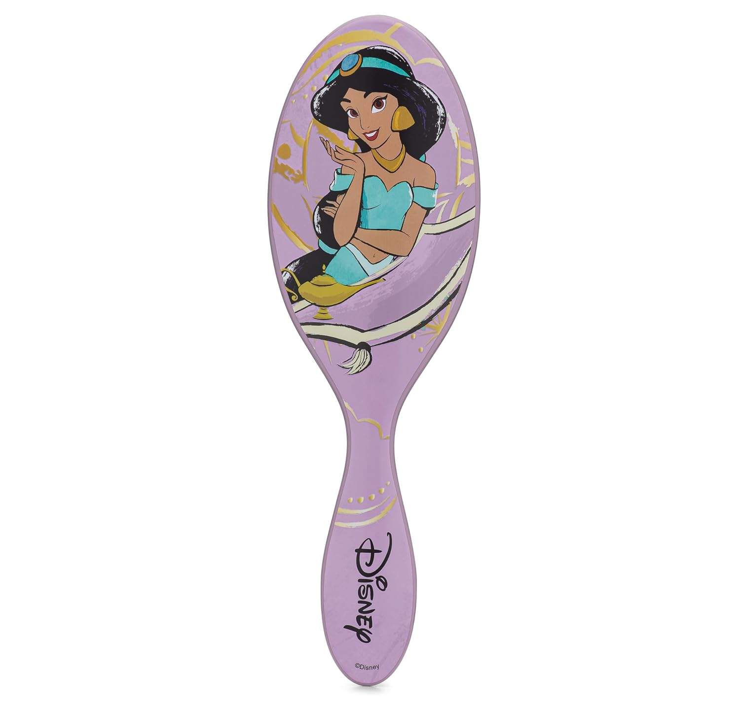 Wet Brush Disney – Cepillo desenredante original, jazmín (princesa elegante), cerdas IntelliFlex ultrasuaves, cepillo desenredante que se desliza a