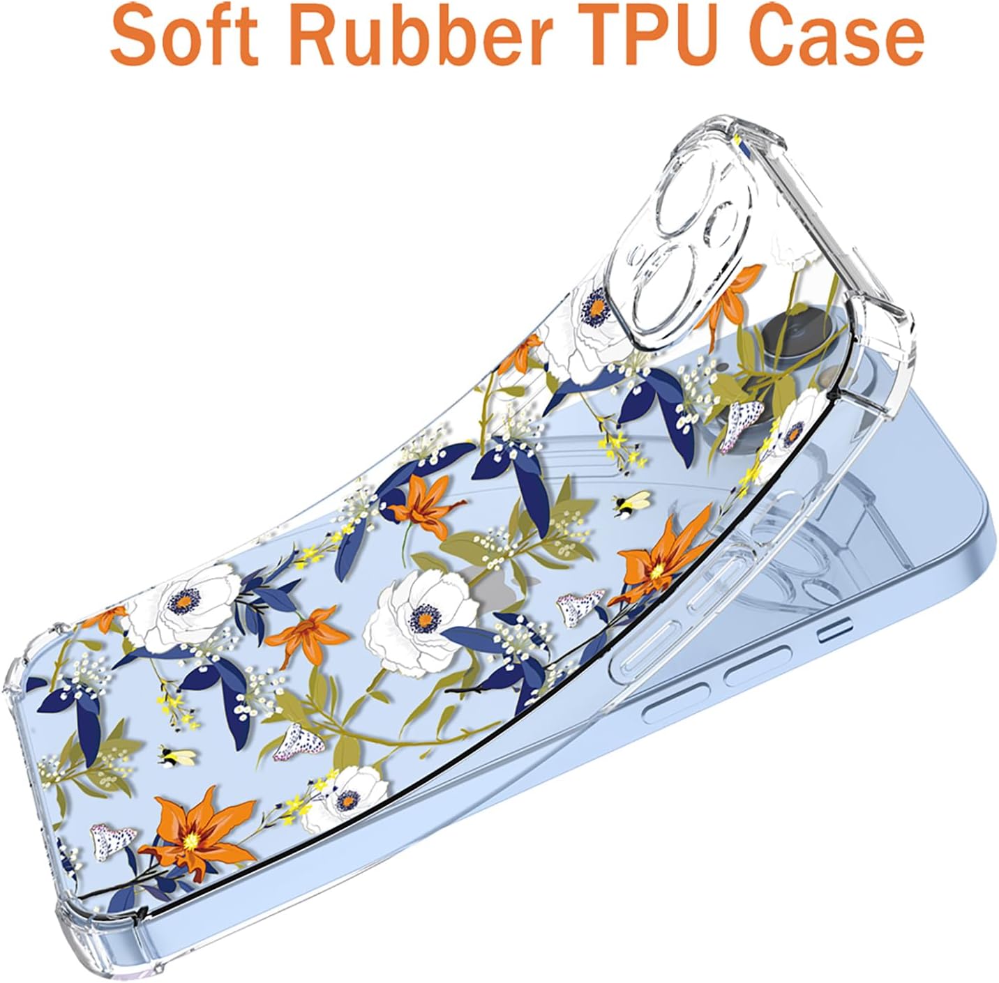 Funda para Galaxy S10 Samsung S10, diseño floral transparente, suave TPU a prueba de golpes, antiarañazos, funda protectora para Samsung Galaxy S10