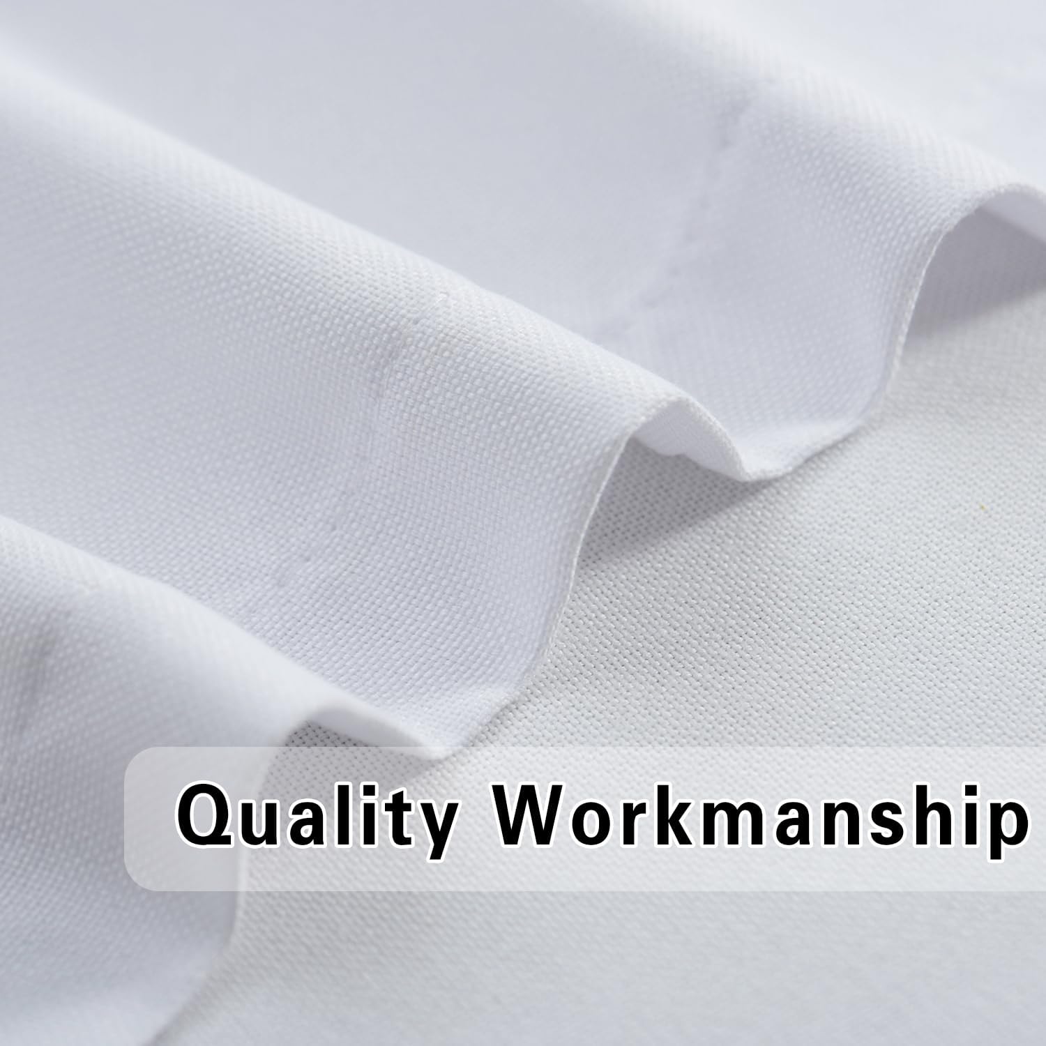 UPOPO Cortinas blancas para cocina sobre el fregadero, 36 pulgadas de largo, lino texturizado, cortinas cortas para baño, privacidad pequeña, mini