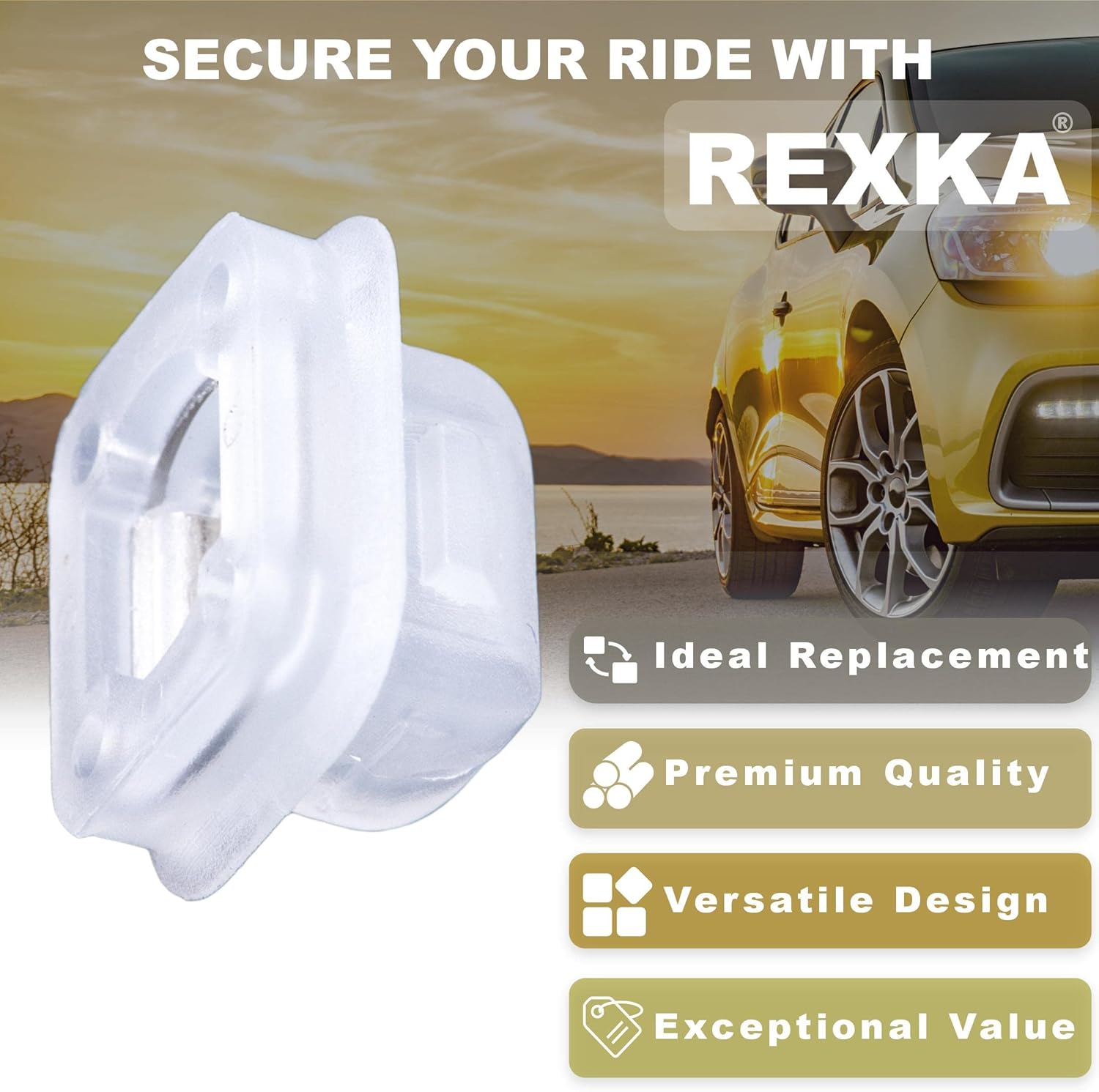 Rexka 40 piezas de moldura interior Retenedor de puerta Moldura Clips de acabado E46 E90 E91 X5 Compatible con BMW E46 E90 E91 E92 320i 323i 325i