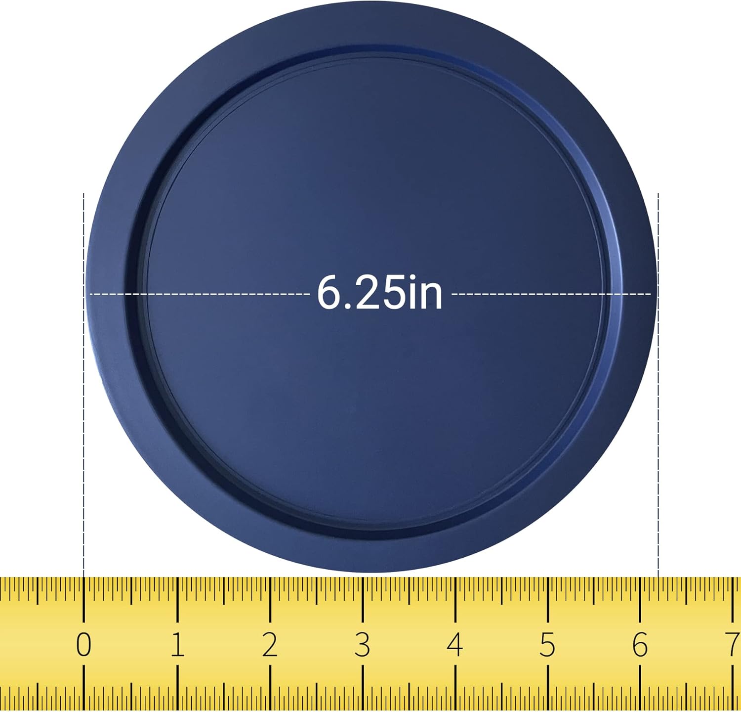 Tapa de repuesto para Pyrex 6 pulgadas, cubierta de plástico de almacenamiento, plato de 4 tazas, 7201 unidades, color azul (paquete de 4)