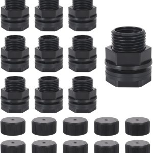 Manguera de jardín con enchufe, doble hembra NPT de 12 pulgada x 34 pulgadas macho GHT (rosca de manguera de jardín), accesorio de tanque de mamparo Manguera de jardín con enchufe, doble hembra NPT de 12 pulgada x 34 pulgadas macho GHT (rosca de manguera de jardín), accesorio de tanque de mamparo