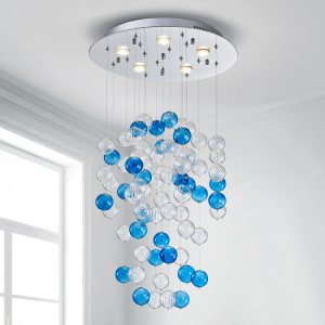 Saint Mossi 22047 – Candelabros de burbujas, lámpara de diseño moderno, perfecto para el espacio vital, 20 x 38 pulgadas de alto, 5 enchufes GU10, Saint Mossi 22047 – Candelabros de burbujas, lámpara de diseño moderno, perfecto para el espacio vital, 20 x 38 pulgadas de alto, 5 enchufes GU10,