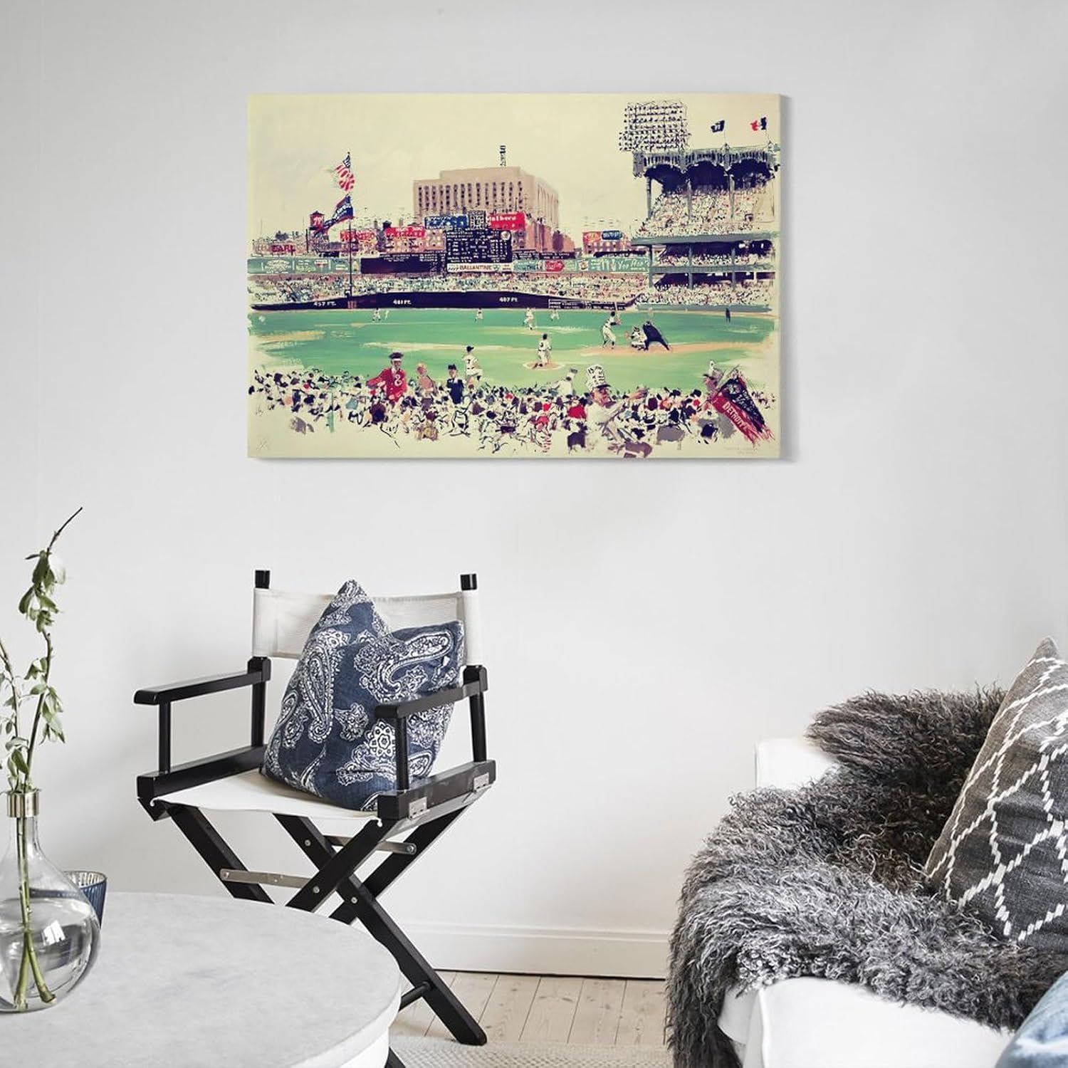 Póster de pintura abstracta del estadio de los Yankees de Nueva York, pinturas artísticas de pared, lienzo, decoración de pared, decoración del