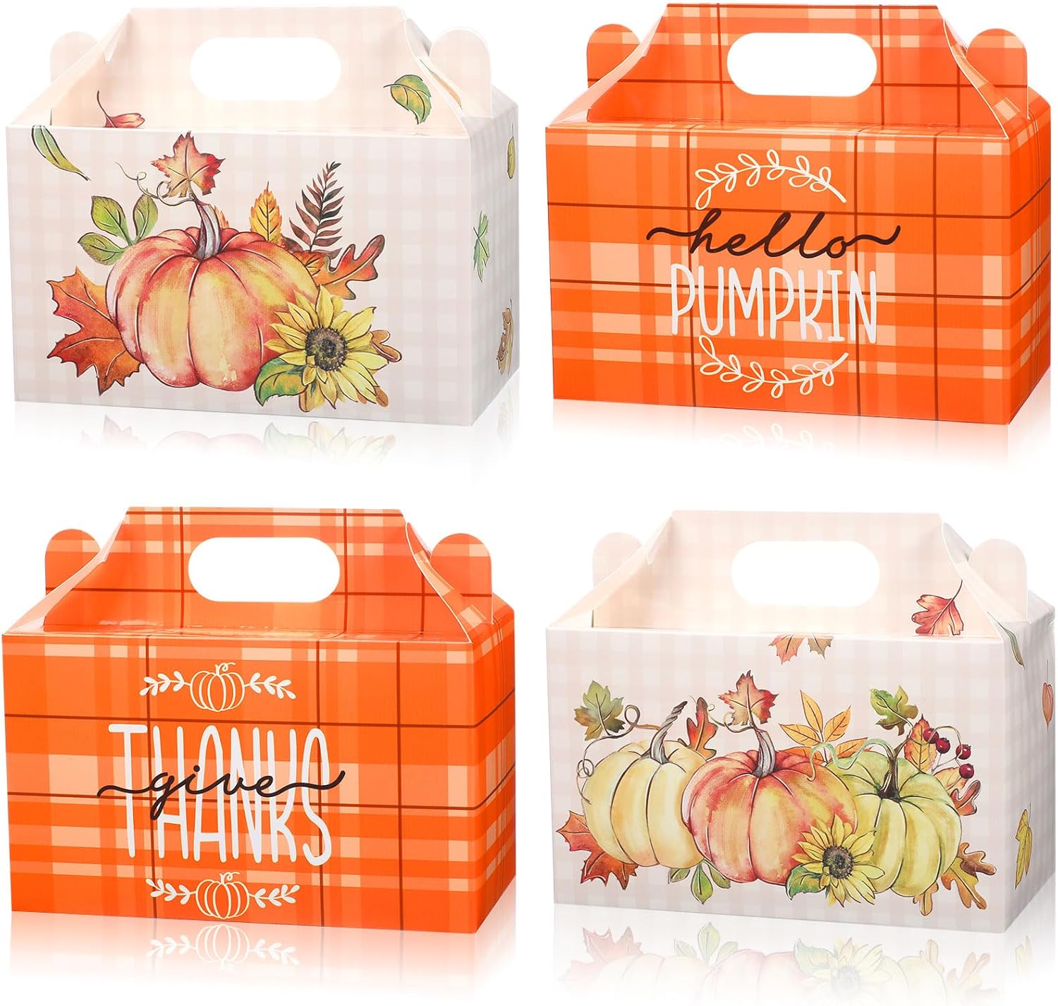 Pasimy Cajas de dulces para fiesta de otoño, cajas de golosinas para fiesta de Acción de Gracias, cajas de fiesta de cosecha de otoño, cajas de