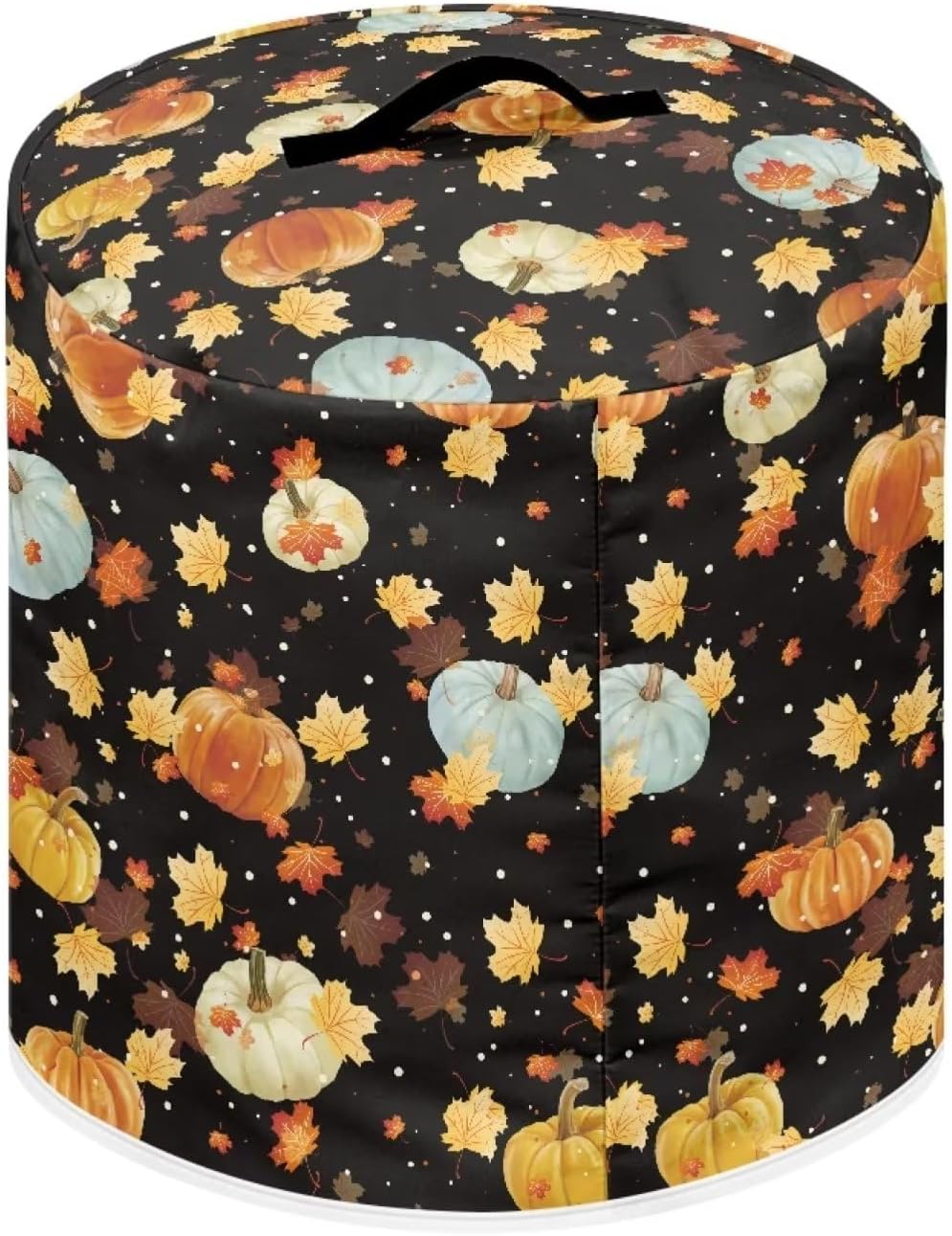 KUIFORTI Bolsa de transporte para olla de arroz de hojas de arce otoñal para decoración de Acción de Gracias, calabazas coloridas para cocina,