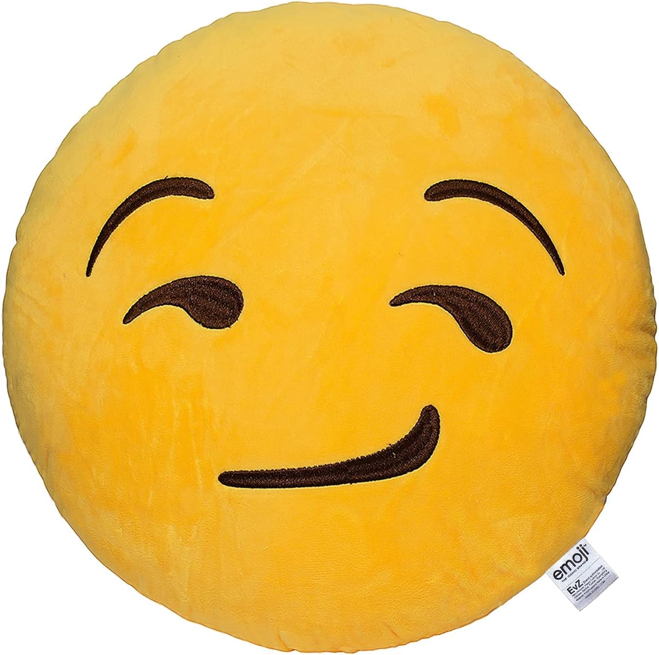 Cojín de emoticono de EvZ, Poliéster & Mezcla de poliéster, 32 cm
