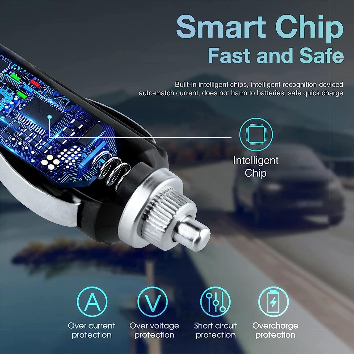 Guy-Tech Adaptador de CC para automóvil compatible con Start-it de 400 amperios Jump-Start inalámbrico recargable para vehículo, barco, RV, enchufe