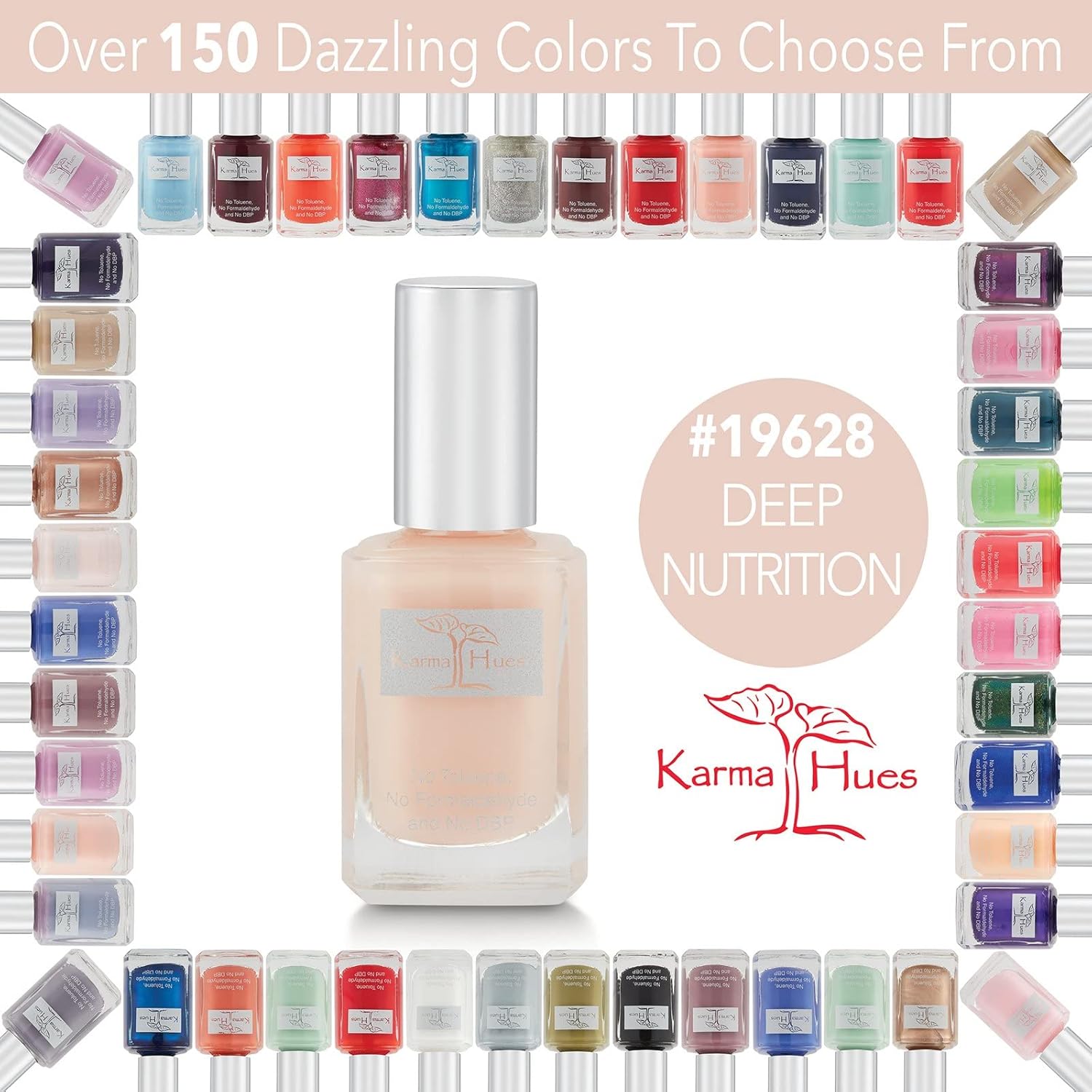 Karma Organic Removedor de esmalte de uñas y paquete de nutrición profunda para uñas, removedor de esmalte de uñas Naturals Orange Blossom (4 onzas