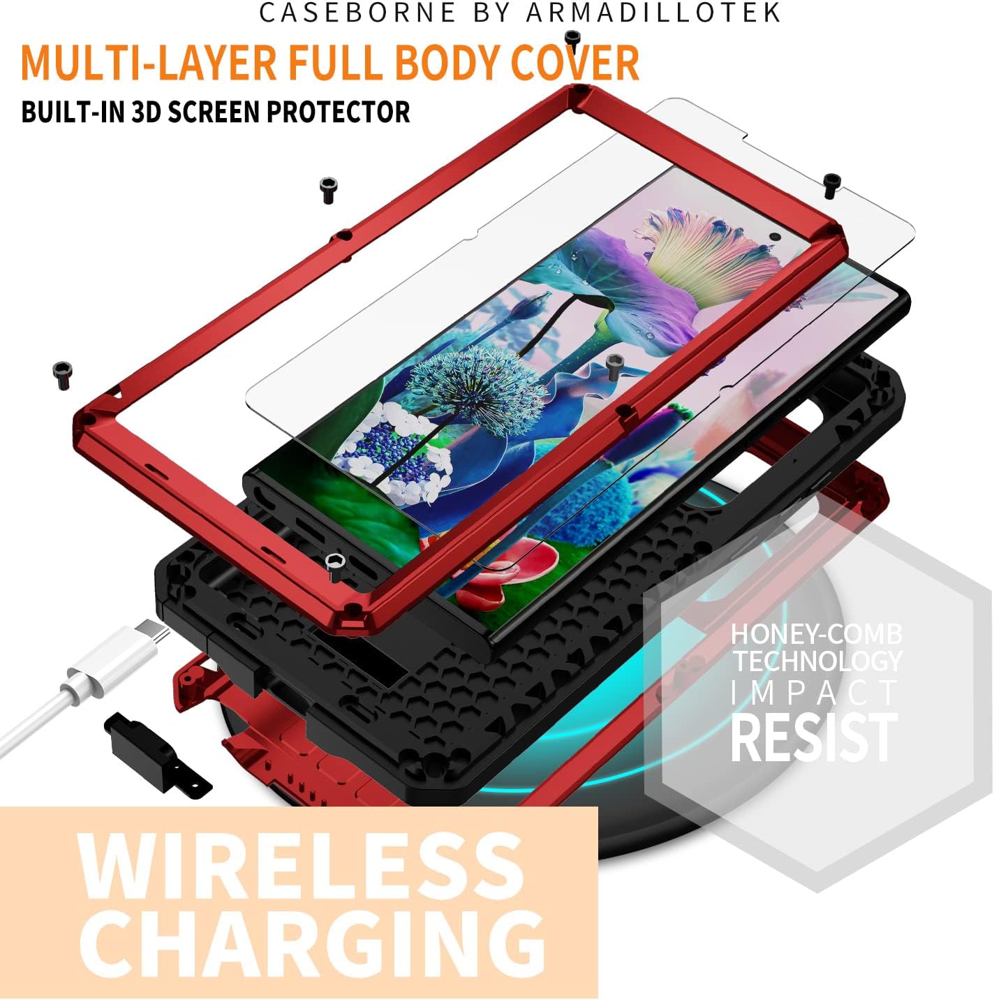 Funda protectora resistente al agua para Samsung Galaxy S23 Ultra 5G, resistente al agua, resistente al agua, a prueba de golpes, funda protectora