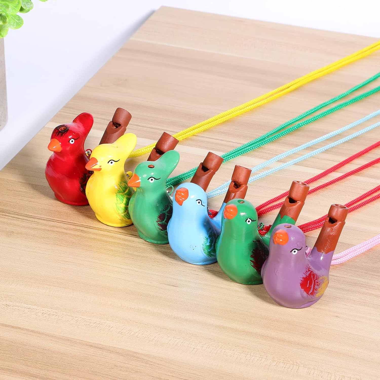 ABOOFAN Silbato de ave acuática para bebé, juguetes para adultos, silbato de cerámica para niños, regalo de Pascua, silbato en forma de pájaro,