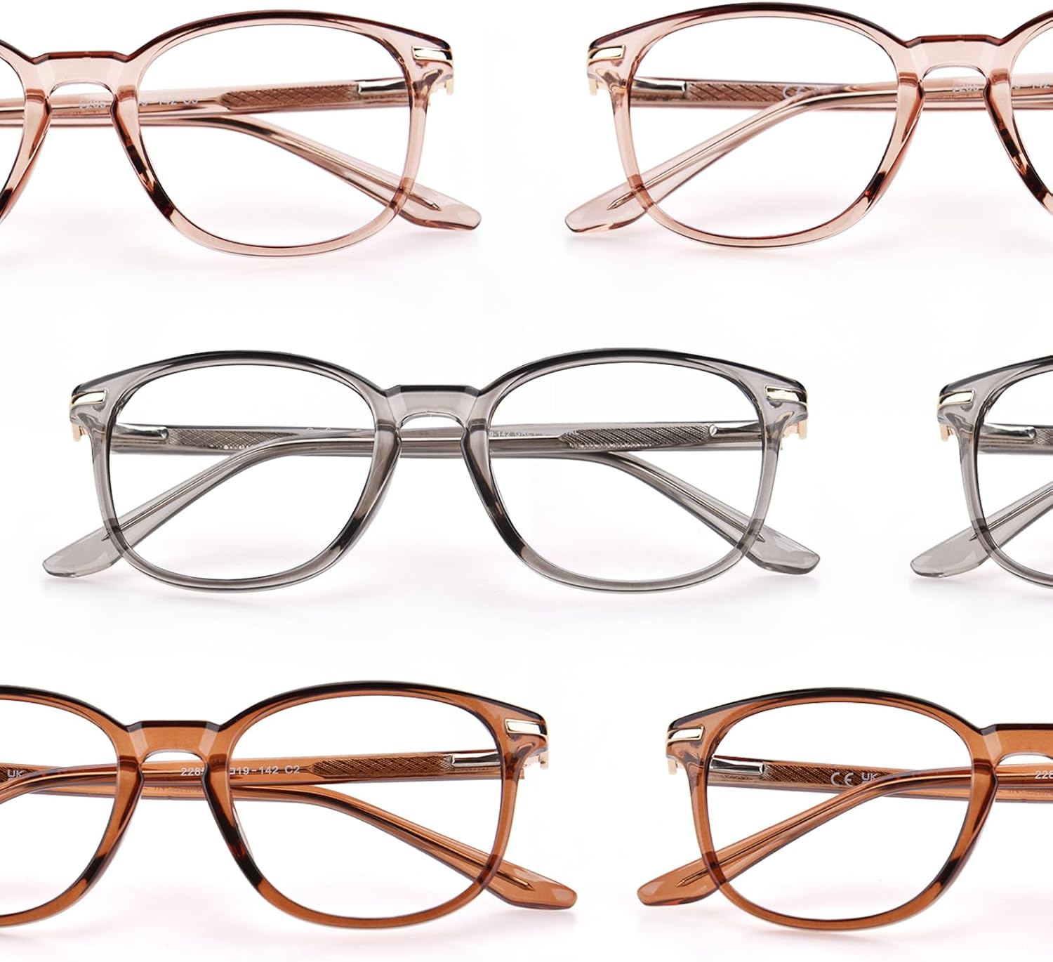 Avaeye TR90 – Lentes de luz azul para mujeres y hombres, lentes clásicos de doble metal para computadora antirreflejos