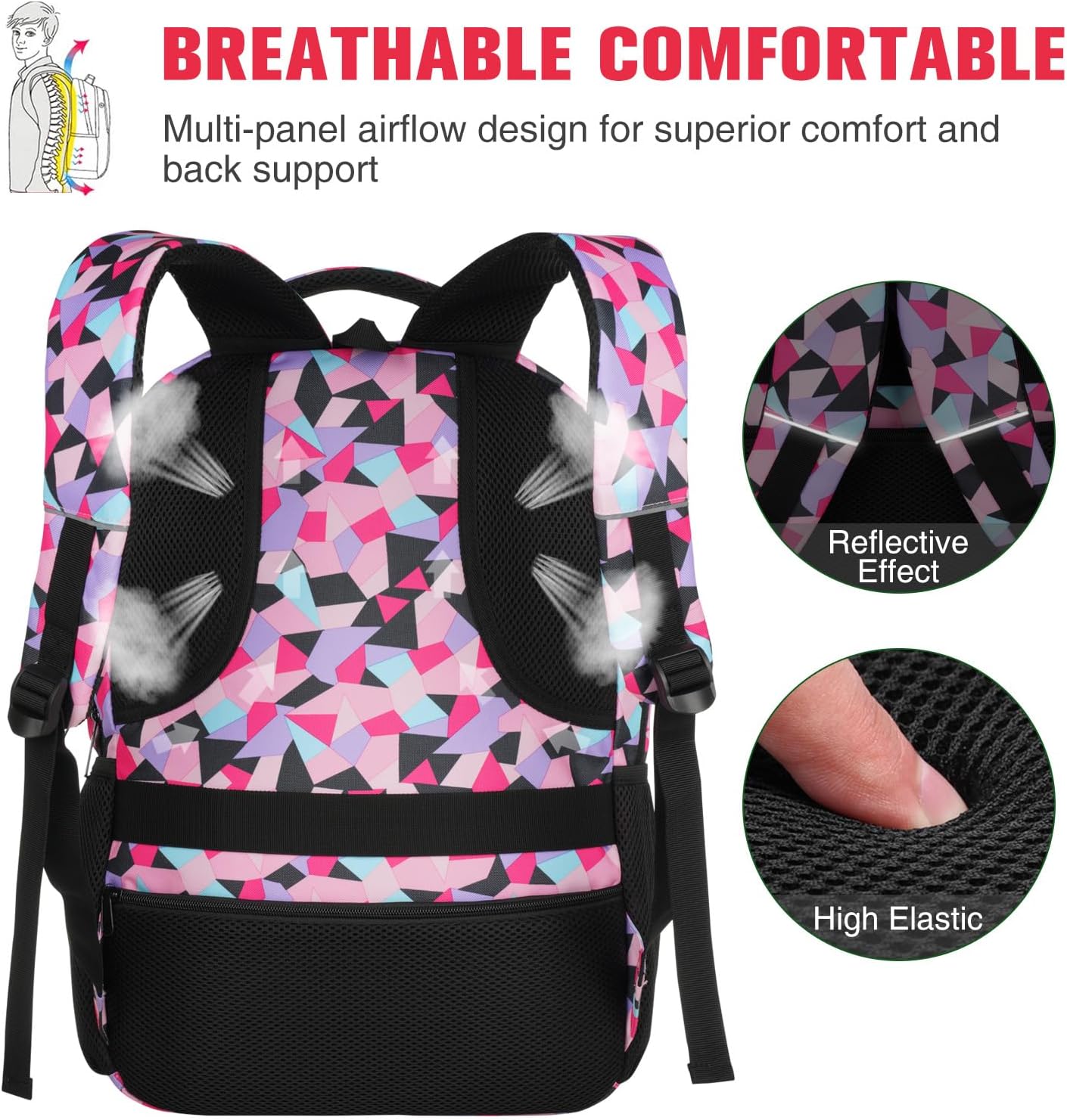 Mochila para adolescentes y mujeres, mochila escolar, mochila universitaria, mochila de viaje, mochila para computadora portátil, mochila para