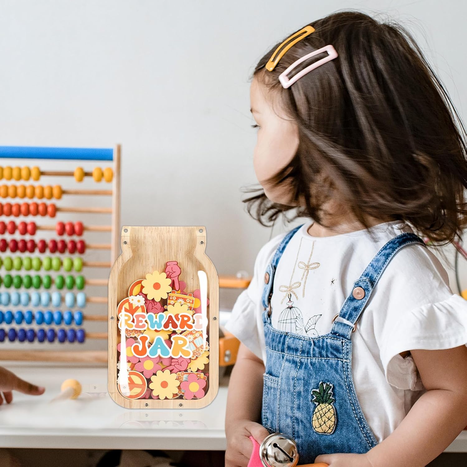 Groovy – Tarro de recompensa para niños, entrenamiento para ir al baño, tabla de recompensas de entrenamiento de comportamiento y tabla de tareas,