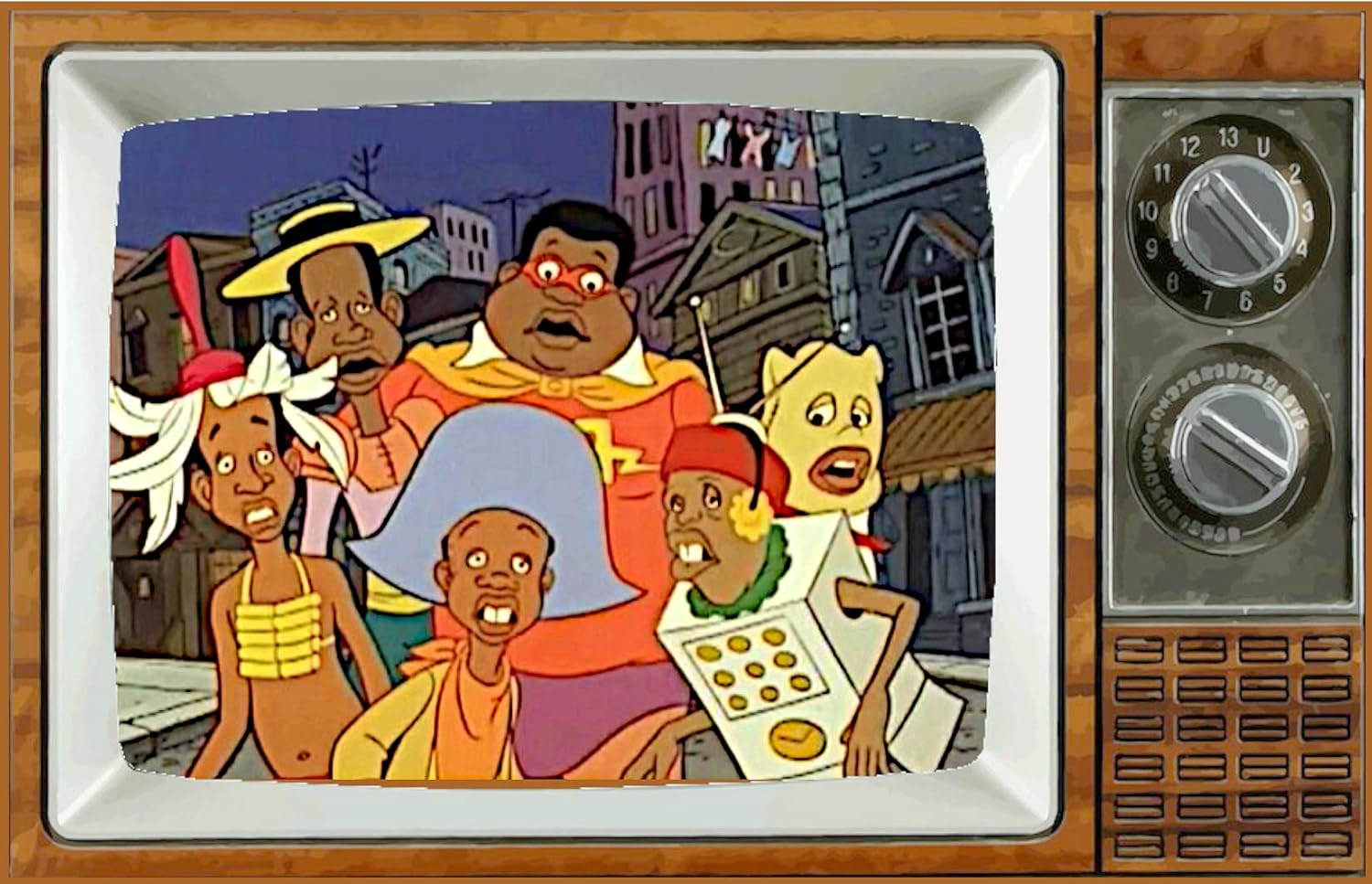 Fat Albert – Imán para nevera de TV de Halloween, 2 x 3 pulgadas, sábado por la mañana, caricaturas, arte, nostálgico, vintage, nevera, nostálgico,
