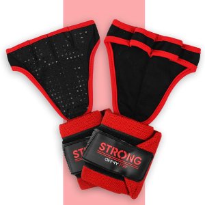 OHMY FIT Guantes de muñeca resistentes para hombre ideales para entrenamientos, gimnasio, peso muerto y crossfit con protección para la palma de la OHMY FIT Guantes de muñeca resistentes para hombre ideales para entrenamientos, gimnasio, peso muerto y crossfit con protección para la palma de la
