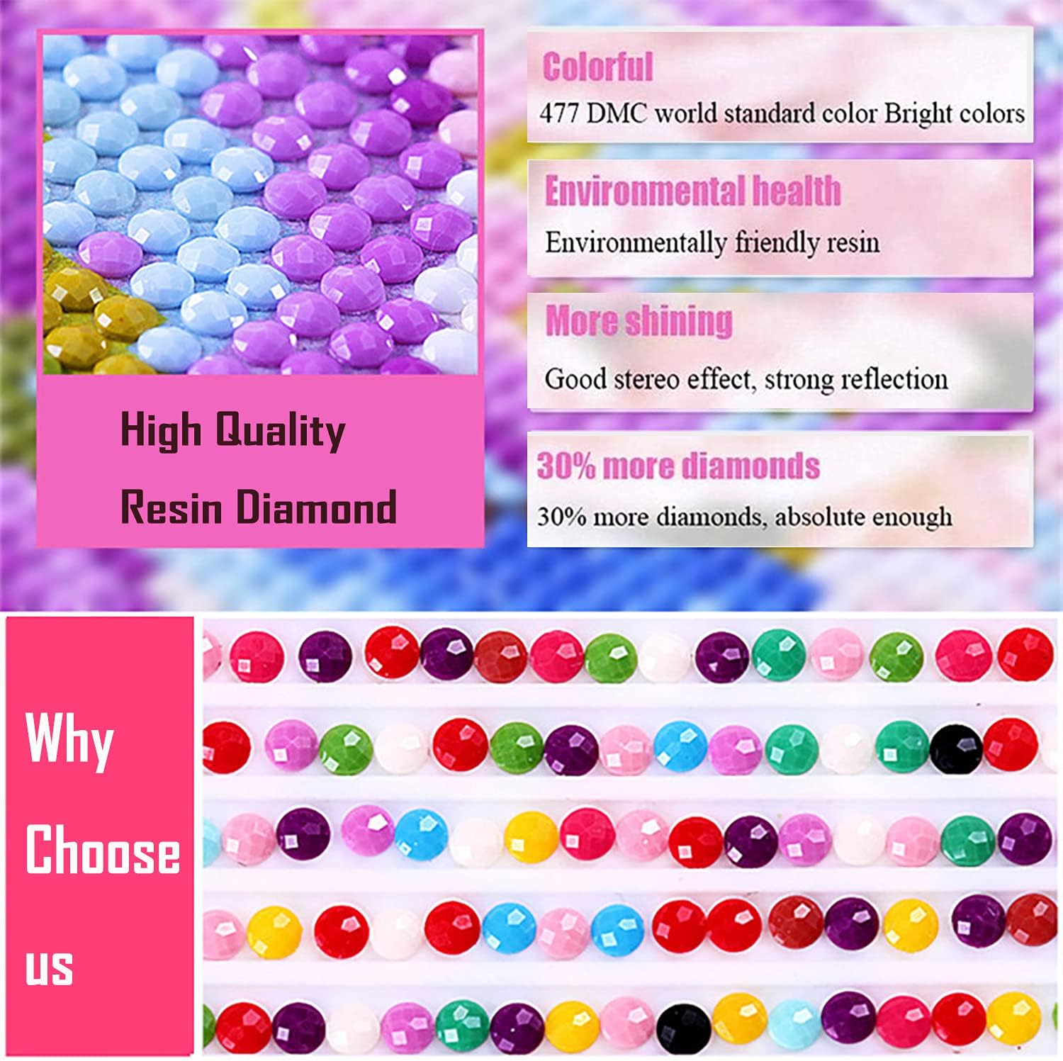 PASSDONE Arte de diamante de vaca colorido DIY 5D vaca diamante kits de pintura para adultos pintura de diamante vaca taladro completo arte arte por