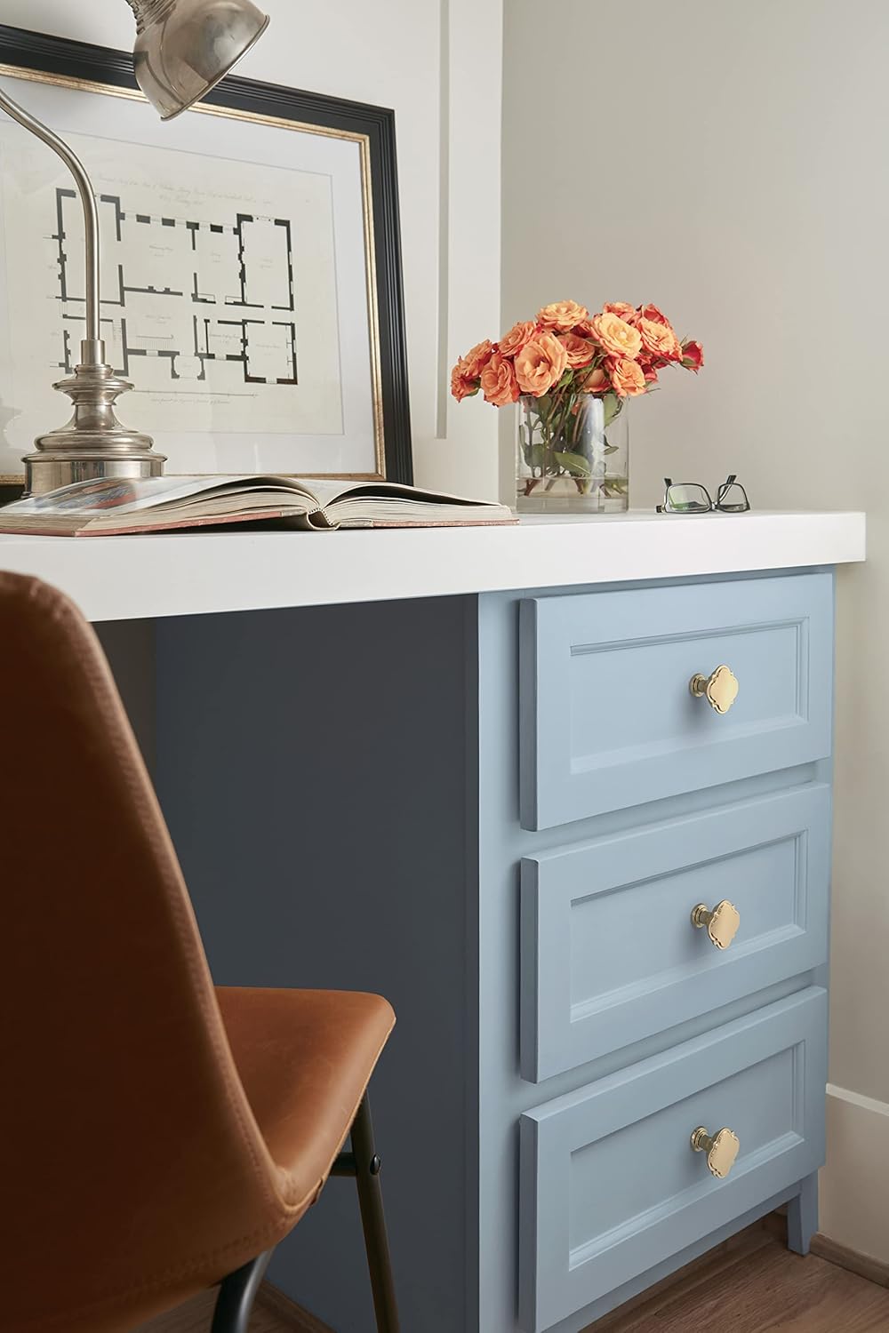 Amerock  Pomo de gabinete  Bronce champán  Pomo de cajón de 1-34 pulgadas (1.732 in) de diámetro  Grace Revitalize  Herrajes para cocina y baño