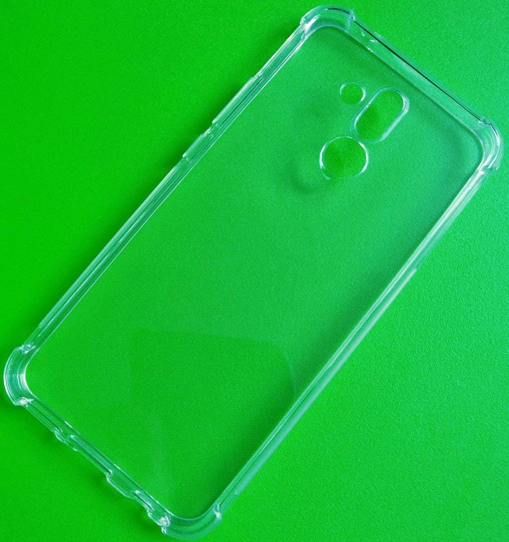 USTIYA Funda para Huawei Mate 20 Lite Clear TPU Cuatro Esquinas Funda Protectora Transparente Suave Funda