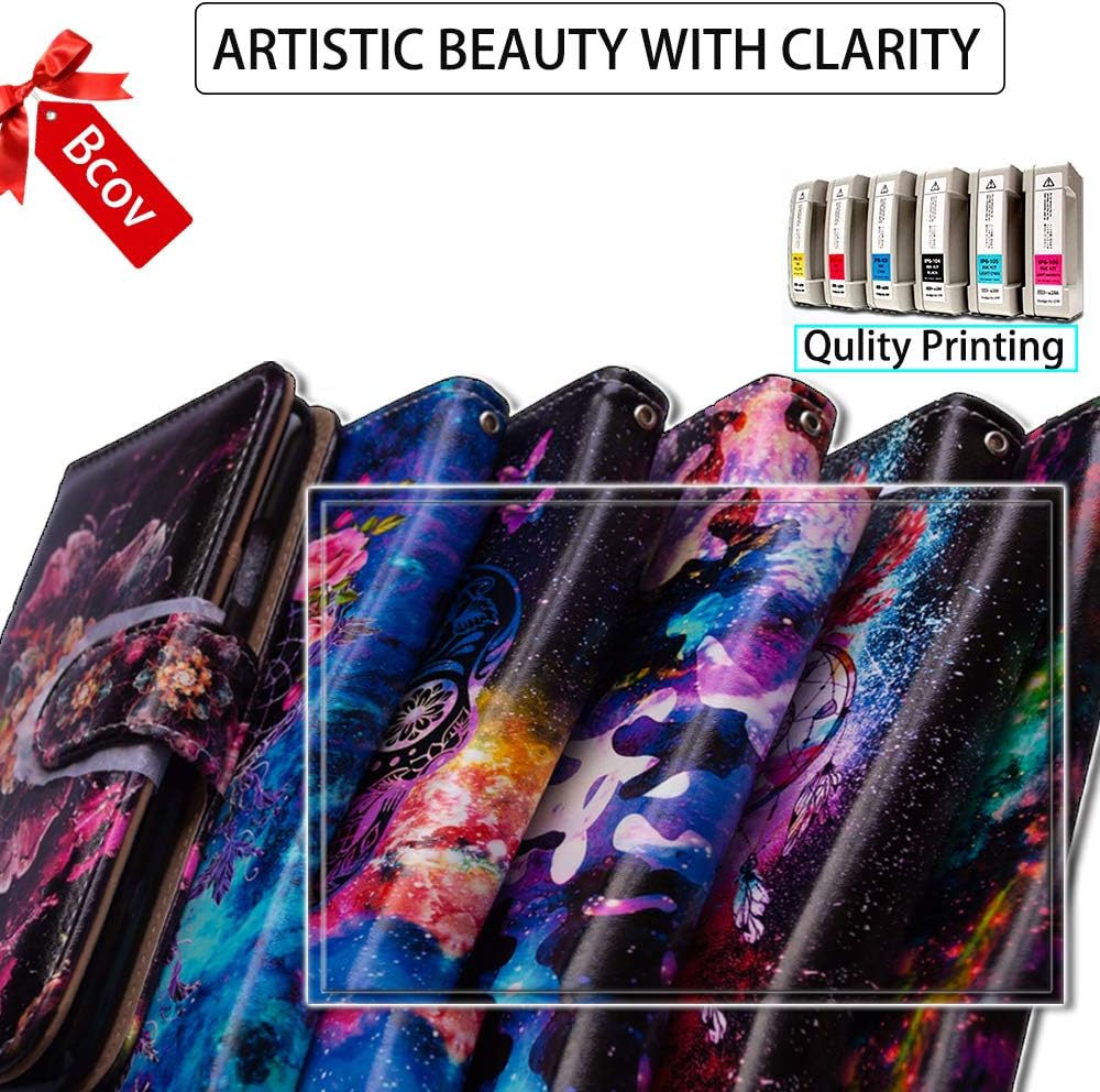 Bcov Funda para Galaxy S22, diseño de mariposa de la torre de París, funda de piel con tapa para teléfono con ranura para tarjetas, soporte para