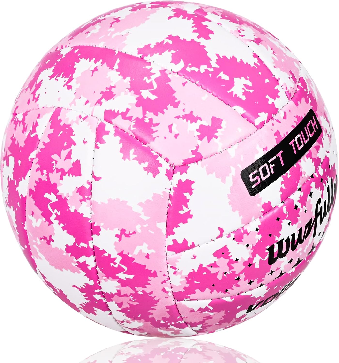 Wuzfully Voleibol oficial tamaño 5, pelotas de voleibol suaves para patio trasero, playa, parque, juegos, práctica de voleibol para adolescentes