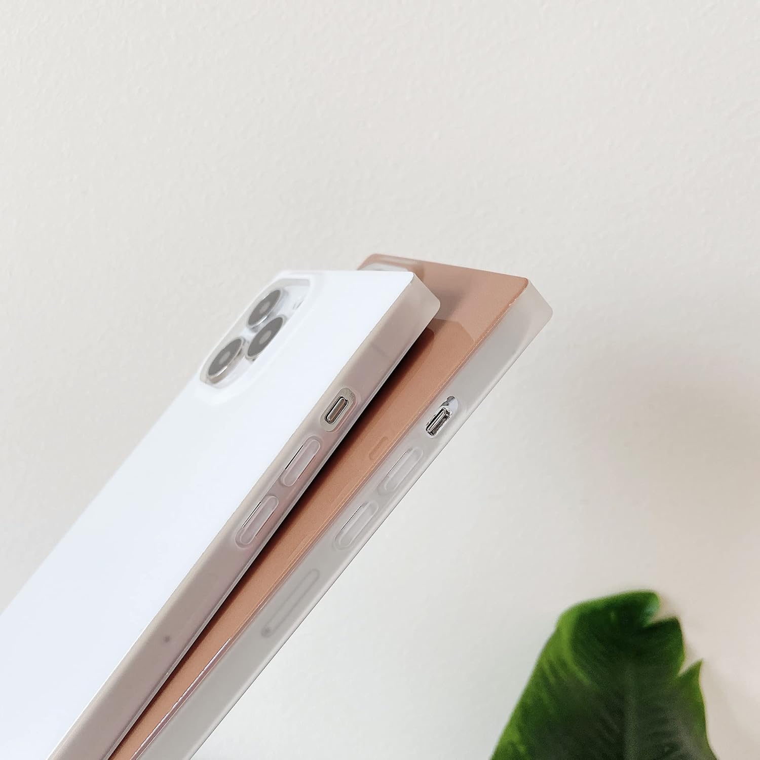 Cocomii Funda cuadrada para iPhone 13 Pro, color liso neutro cuadrado, delgada, ligera, brillante, color sólido natural, funda estética de lujo