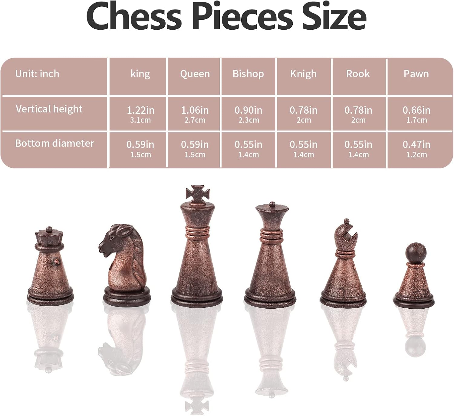 Juego de ajedrez de viaje magnético de 7.6 pulgadas, juego de ajedrez portátil de imitación de madera de imitación de plástico, tablero de ajedrez