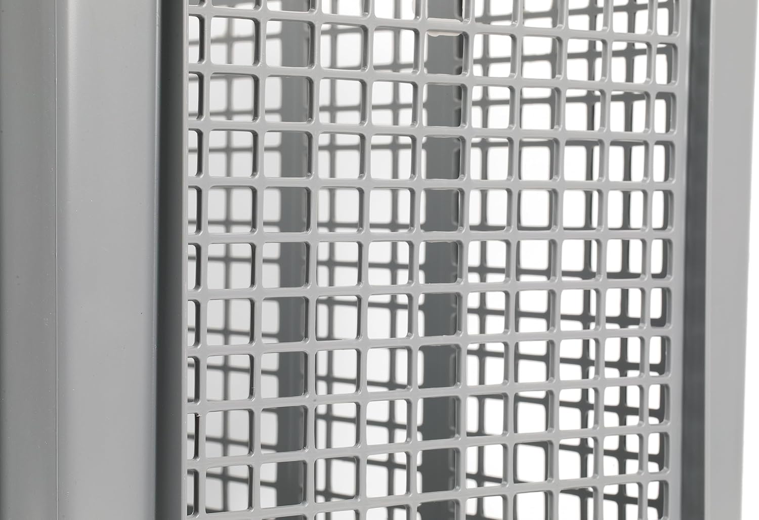 Hudson Exchange 24 x 16 x 12 (paquete de 3) Contenedor de almacenamiento de malla recta con mango de pared, gris