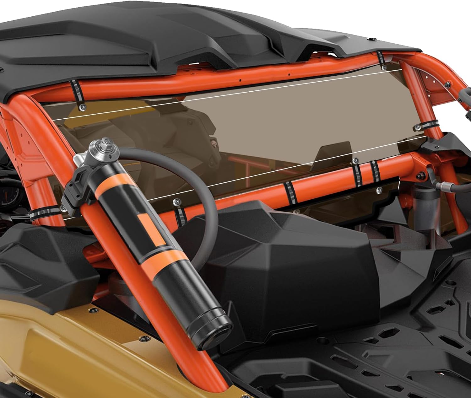 StarknightMT Parabrisas trasero X3, parabrisas de ventana trasera X3 compatible con Can Am Maverick X3 y X3 Max 2017-2024 (excepto para modelos XMR)